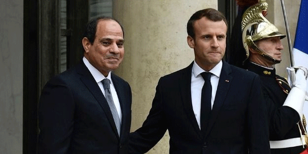 Macron ve darbeci Sisi Türkiye'ye karşı birleşti
