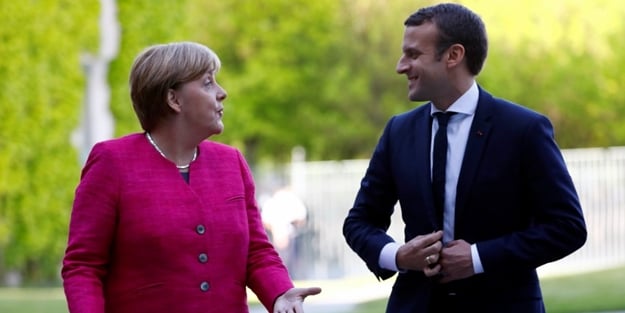 Macron ve Merkel'den ortak çağrı! 'Türkiye bölgeden derhal çekilmeli'
