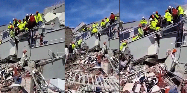 Maden işçileri Kahramanmaraş’ta 2 kişiyi enkaz altında sağ çıkardı