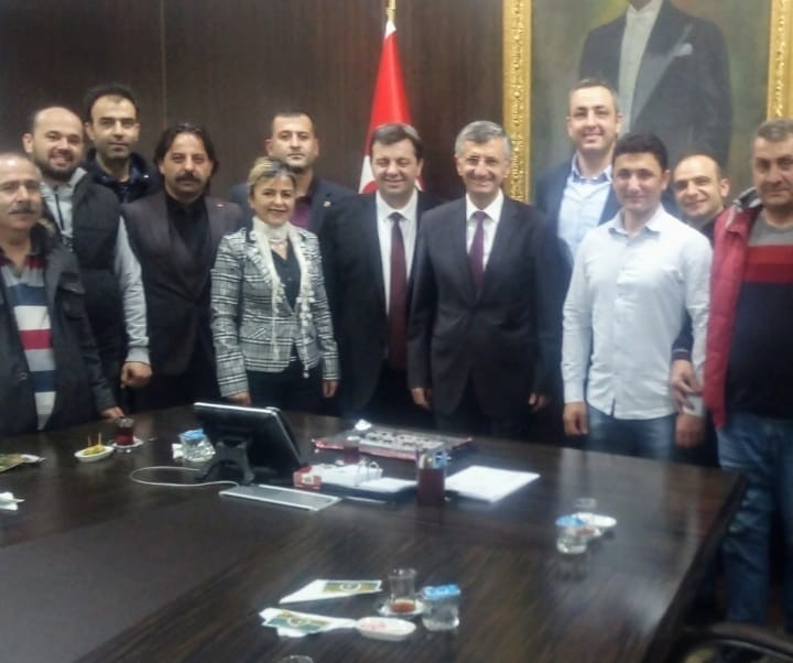 Madenci korosu Vali Bektaş’ı ziyaret etti 