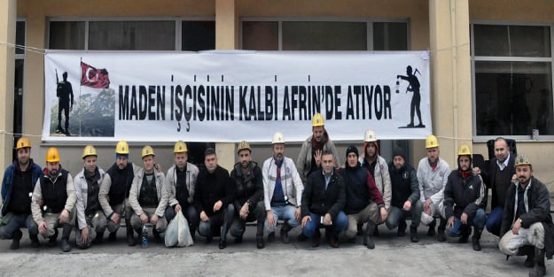 Madencilerden Mehmetçik’e destek