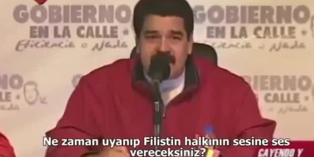 Maduro'nun Filistin sözleri yeniden gündem oldu! İstemezükçü Türkiye solcuları utanır mı?