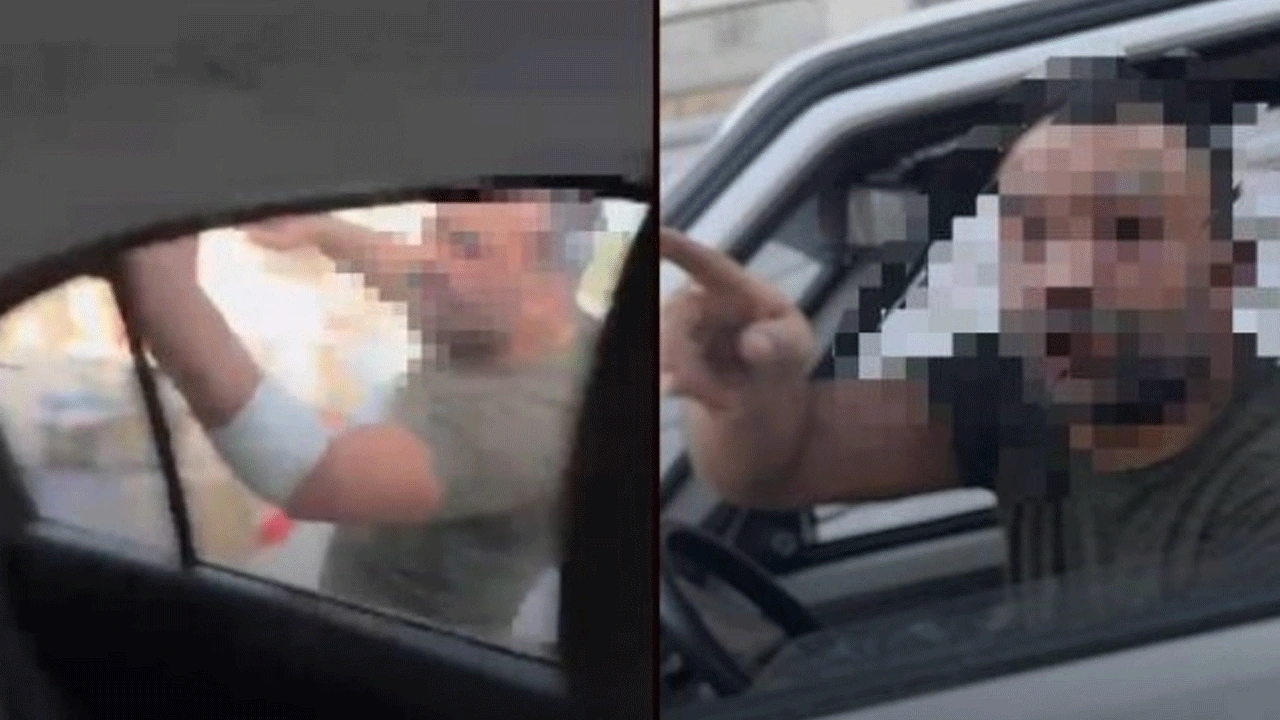 Maganda bu kez kadını sıkıştırdı! O anlar kamerada!