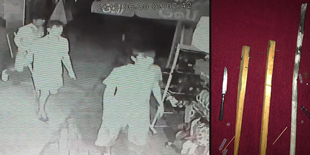 Magandalar dehşet saçtı! Uyarıda bulunanlara çivili sopalarla daldılar