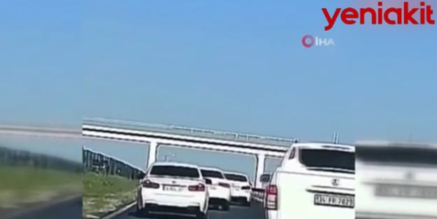 Magandalar iş başında! Düğün konvoyunda terör estirdiler