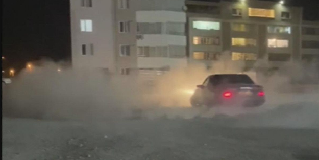 Magandalara ders olsun! Drift yapan sürücüye 20 bin lira ceza