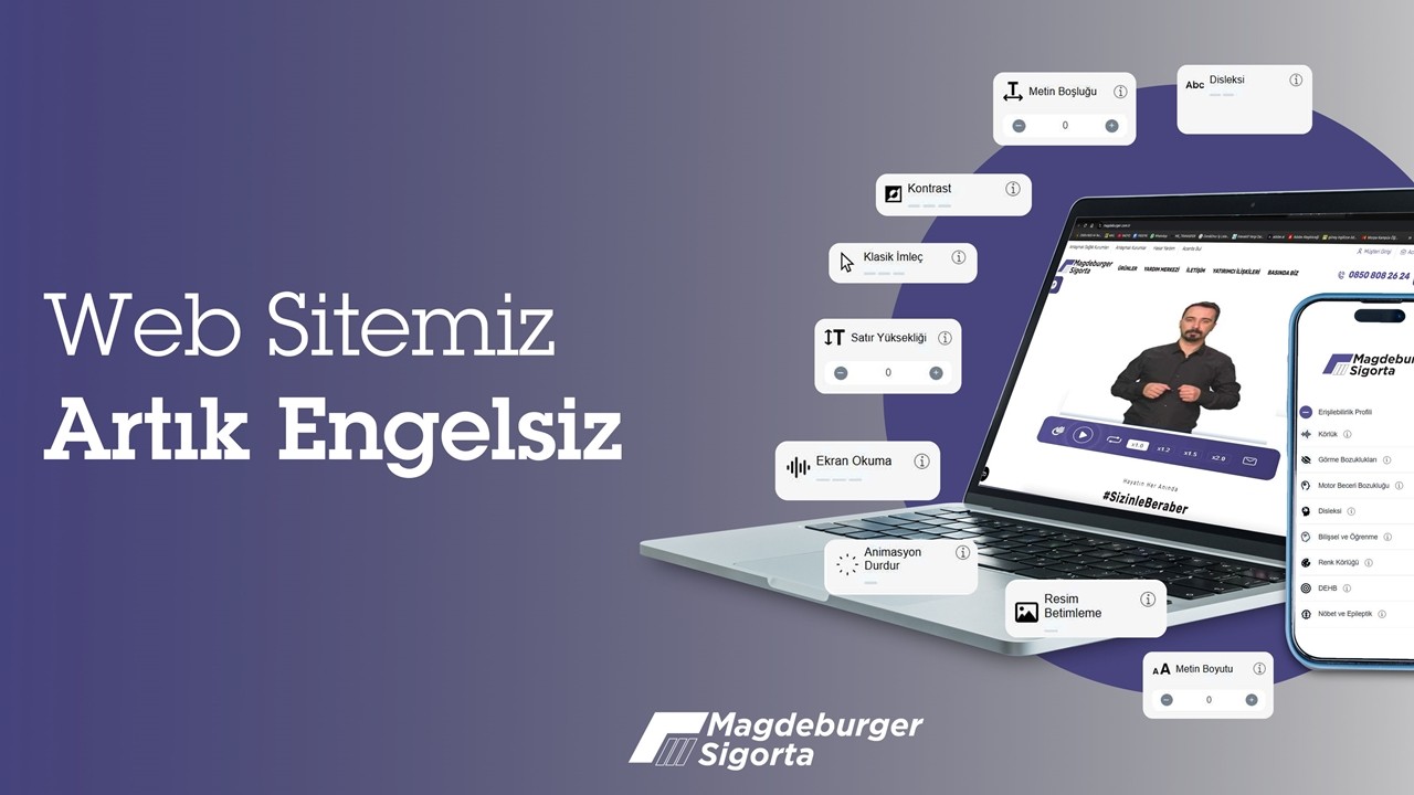 Magdeburger Sigorta, Web Sitesini Engelliler için Erişime Uygun Hale Getirdi