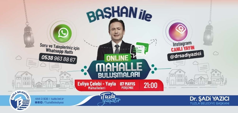 ’Mahalle Buluşmaları’ Tuzla Belediyesi tarafından sosyal medyaya taşındı 