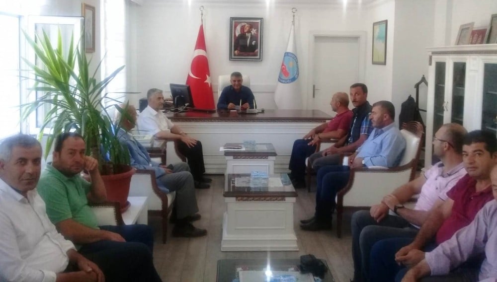 Mahalle muhtarlarından Kaymakam Özkan’a ziyaret 