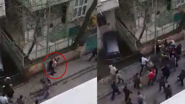 Mahalleli cani babayı böyle etkisiz hale getirdiler