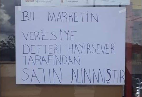Mahallelinin yüzünü güldüren hayır 