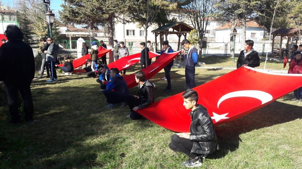 Mahmudiye şehitler için tek yürek oldu 