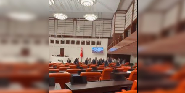 Mahra Melin Pınar'ın annesinin üzerine yürümüştü! TİP'li Kadıgil'e TBMM'de 'başıboş köpek' protestosu