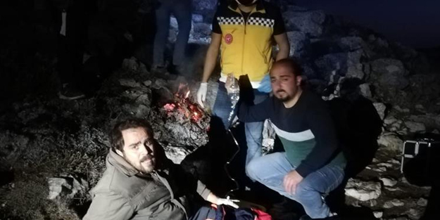 Mahsur kalan çobanlar böyle kurtarıldı