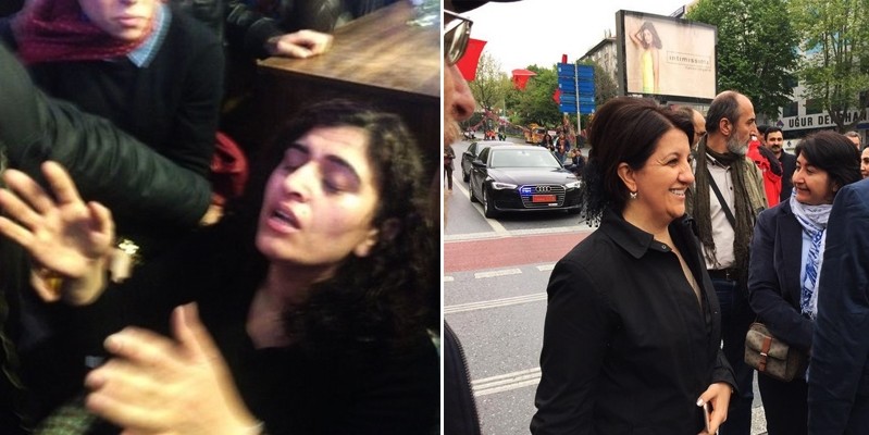 Makam aracıyla geldi biber gazı yedi