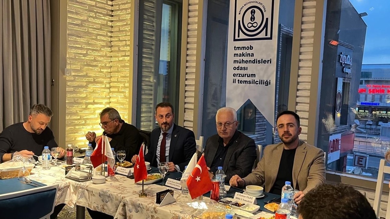 Makine Mühendisleri Odası Erzurum Temsilciliği, iftar programında geleceğin mühendislerini ağırladı
