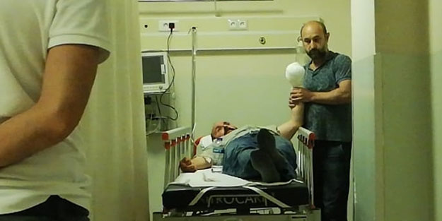 Makineye kaptırdığı sol elindeki tüm parmakları koptu
