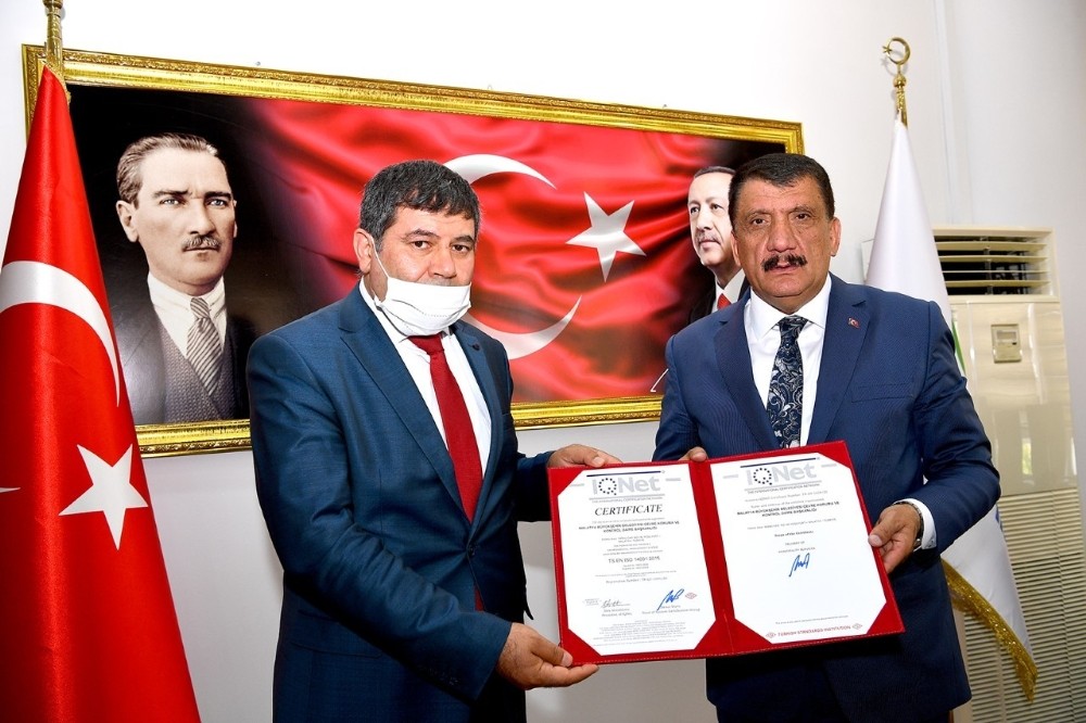 Malatya Büyükşehir Belediyesi ‘çevre yönetim sistemi’ belgesi aldı 