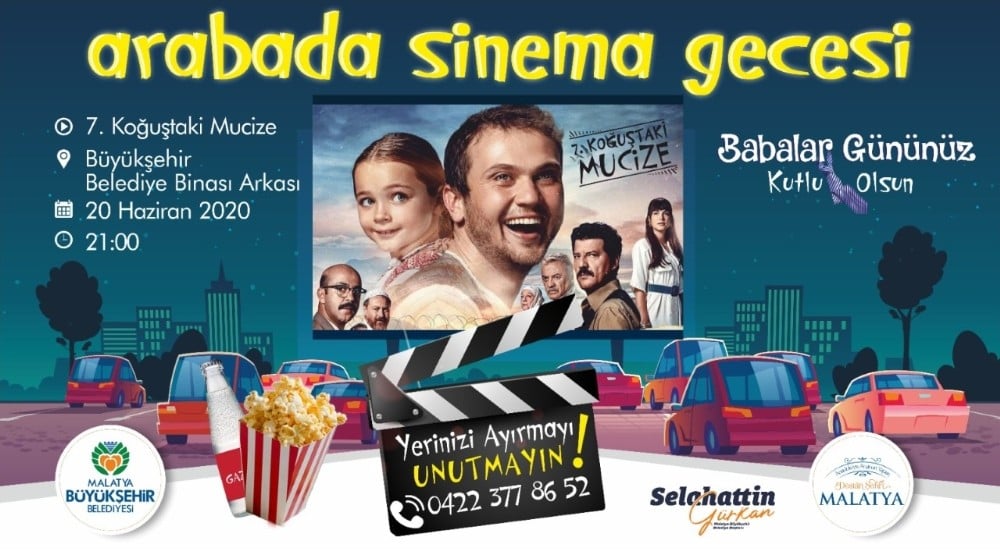 Malatya Büyükşehir’den otomobil sineması 