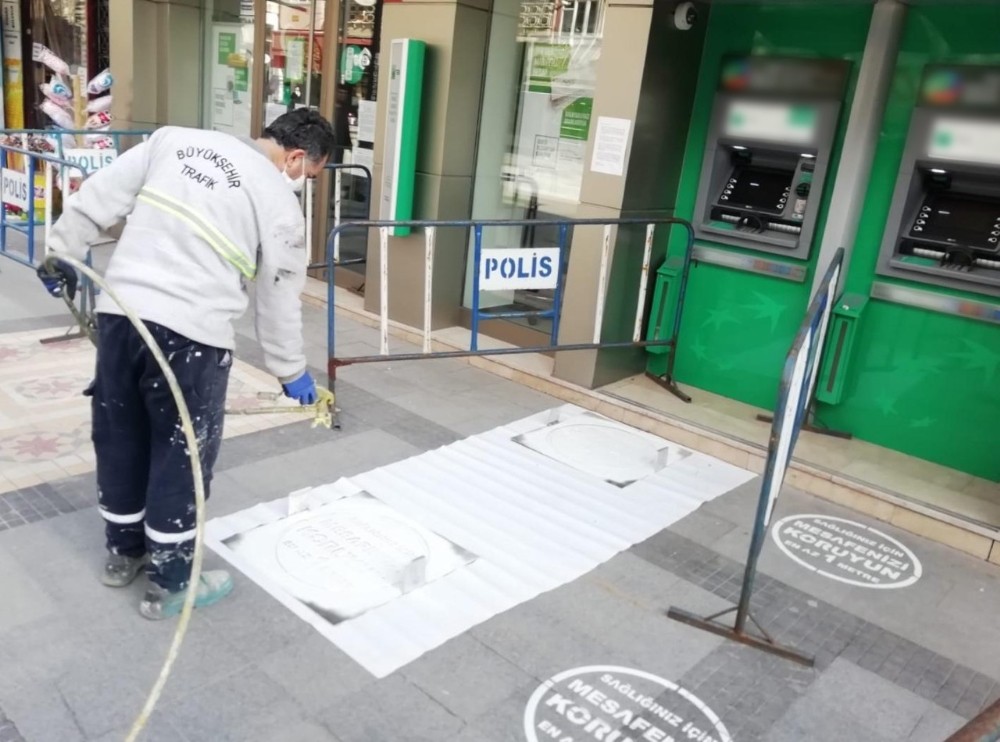 Malatya Büyükşehir’den sosyal mesafe çalışması 