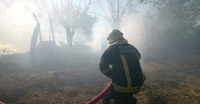 Malatya’da korkutan yangın