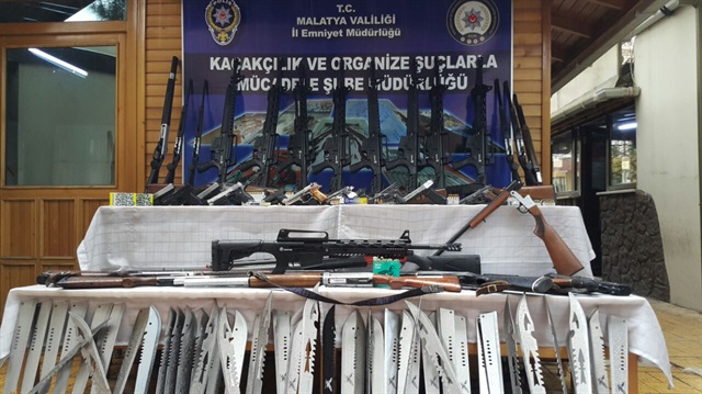 Malatya merkezli silah kaçakçılığına operasyon