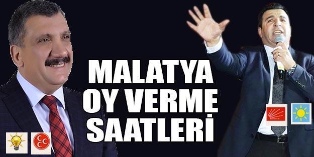 Malatya oy kullanma saati 2019 Malatya yerel seçim sonuçları