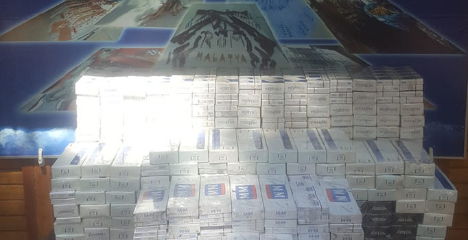 Malatya’da 4 bin 540 paket kaçak sigara ele geçirildi