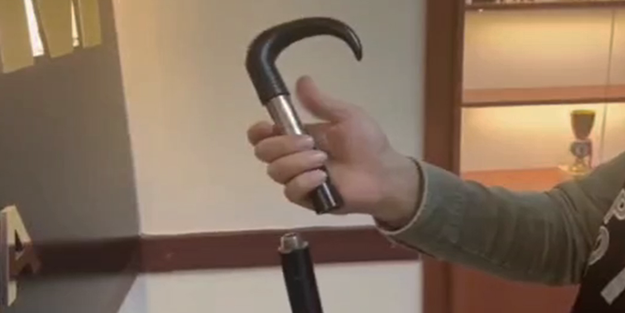 Malatya’da baston görünümlü silah ele geçirildi