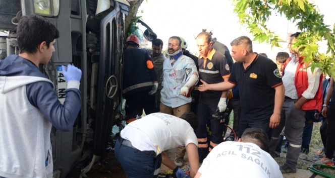 Malatya'da beton mikserinde can pazarı