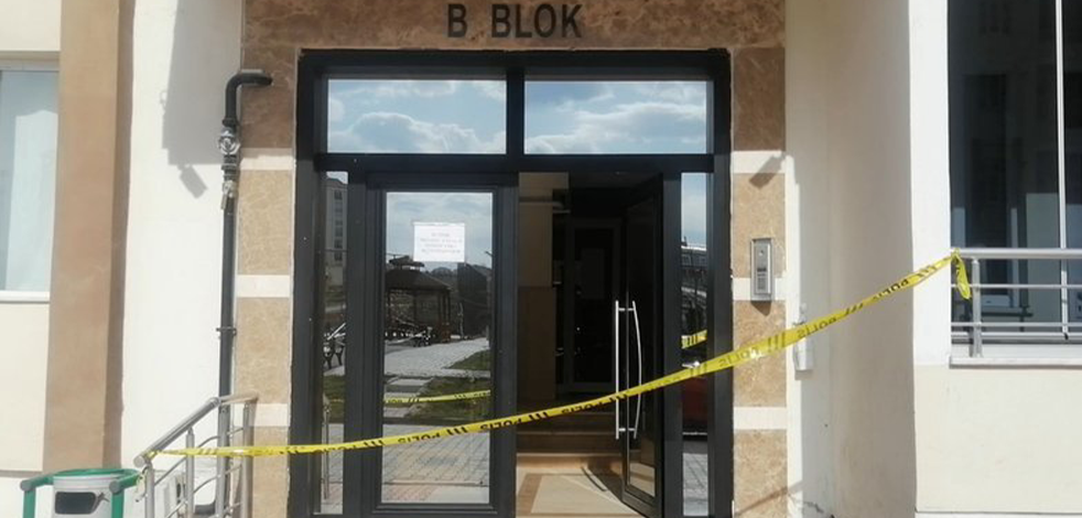 Malatya'da bir apartman Kovid-19 tedbirleri kapsamında karantinaya alındı