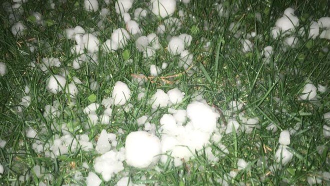 Malatya'da ceviz büyüklüğünde dolu yağdı