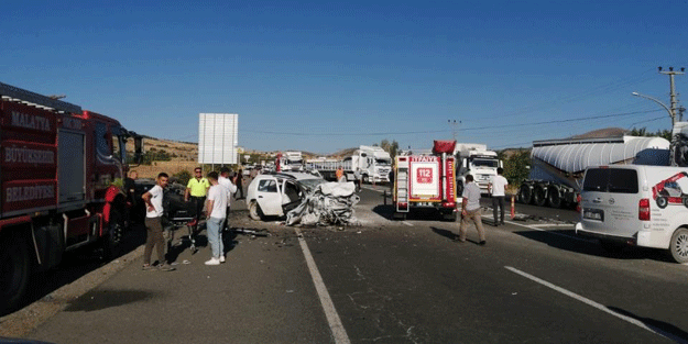 Malatya'da feci kaza: Ölüler var