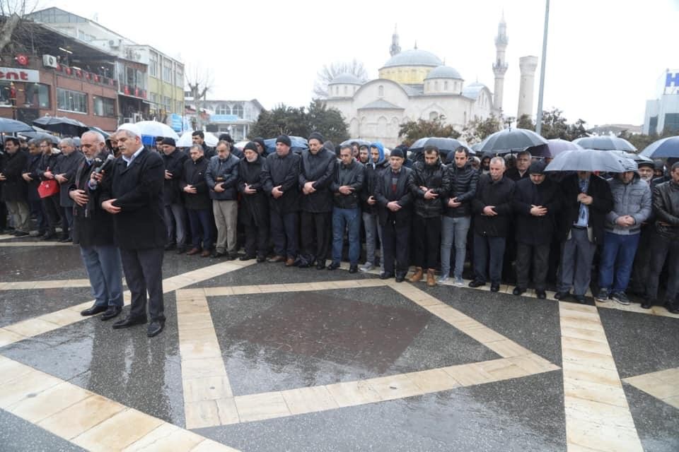 Malatya’da İdlib şehitleri için gıyabi cenaze namazı kılındı 