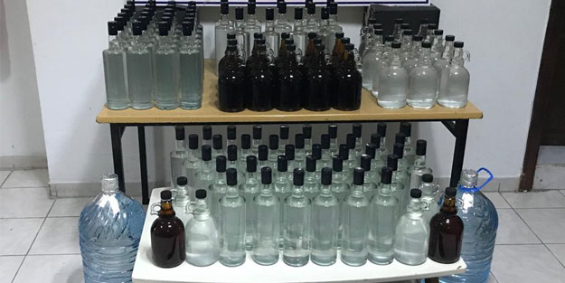 Malatya'da kaçak içki operasyonu! 200 litre ele geçirildi