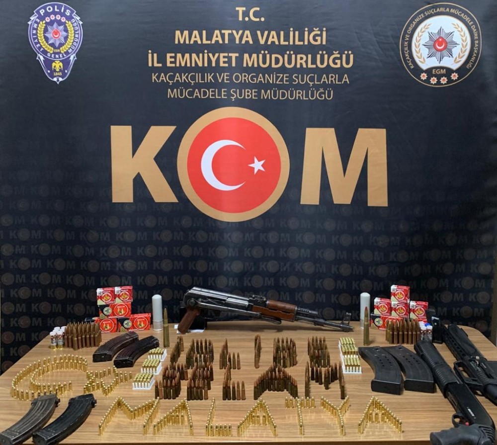 Malatya’da silah kaçakçılığı ve gasp şüphelilerine operasyon: 7 gözaltı 