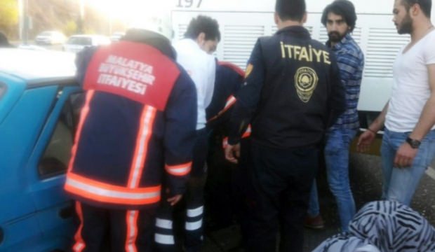 Malatya’da trafik kazası: 2 kişi yaralandı