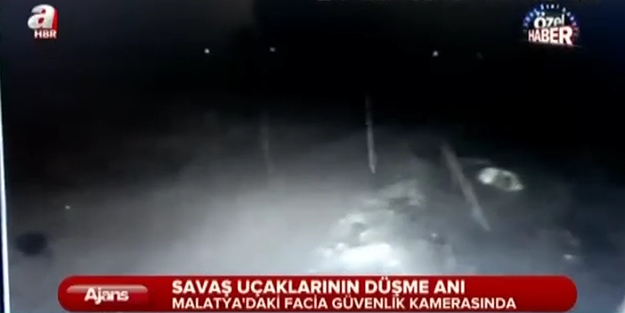 Malatya'da uçakların düşme anı /VİDEO