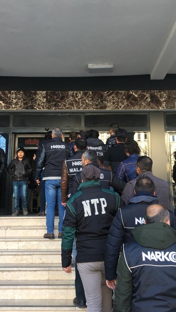 Malatya’da uyuşturucu operasyonu: 9 gözaltı 