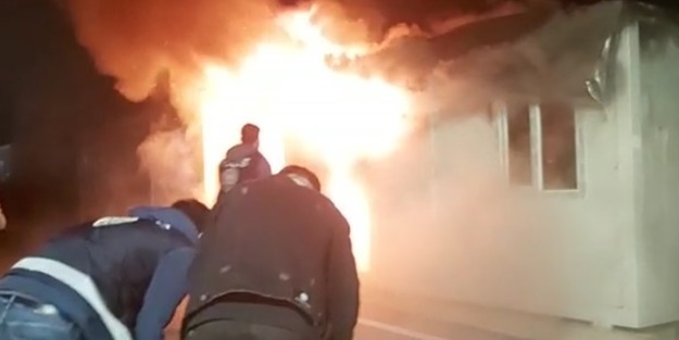 Malatya’daki konteynerde yangın! Ucuz atlatıldı