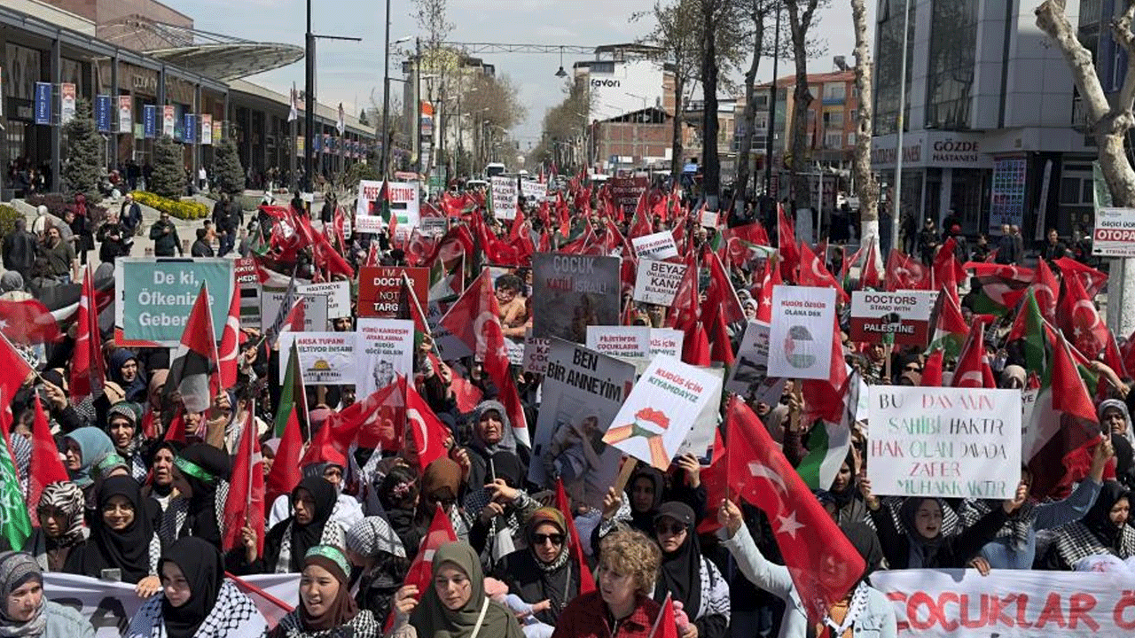 Malatyalılar Gazze için yürüdü