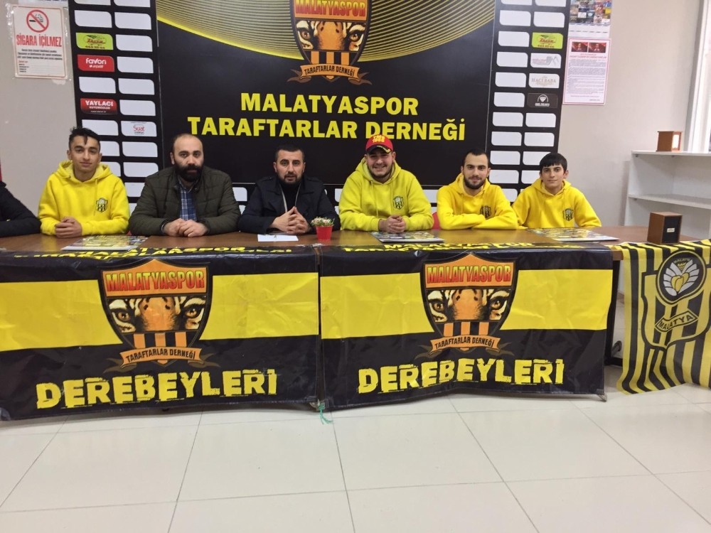 Malatyaspor Taraftarlar Derneği’nden ‘takımımızın yanındayız’ mesajı 