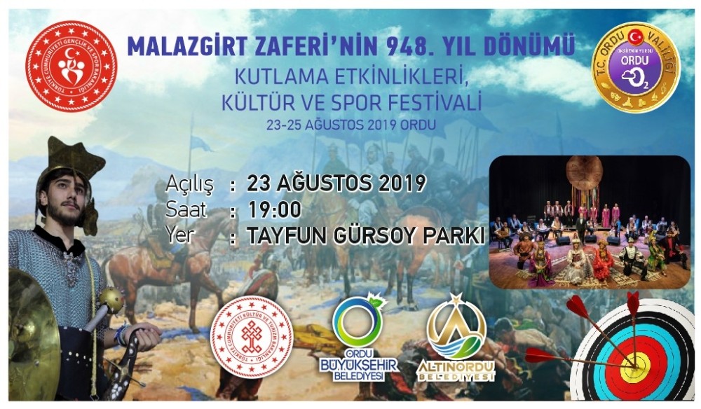 Malazgirt Zaferi Ordu’da kutlanacak 