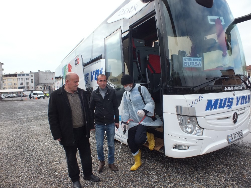 Malazgirt’te dezenfekte çalışması 