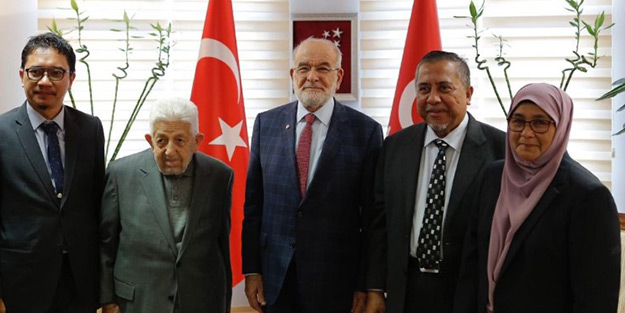 Saadet Partisi'ne kritik ziyaret! Karamollaoğlu kabul etti