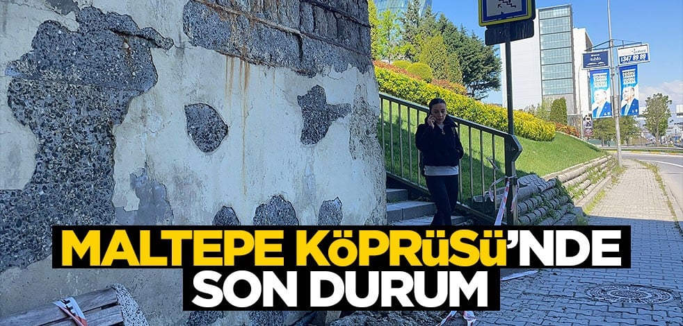 Maltepe Köprüsü'nde korkutan görüntü!