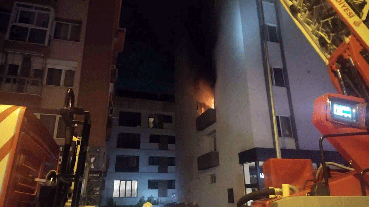 Maltepe’de apart otelde yangın paniği!