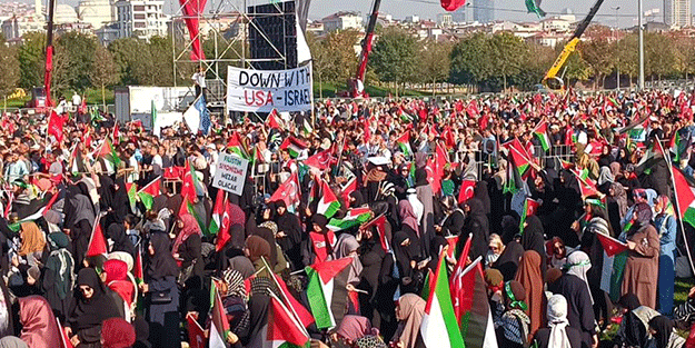 Maltepe'de 'Özgür Filistin' mitingi!