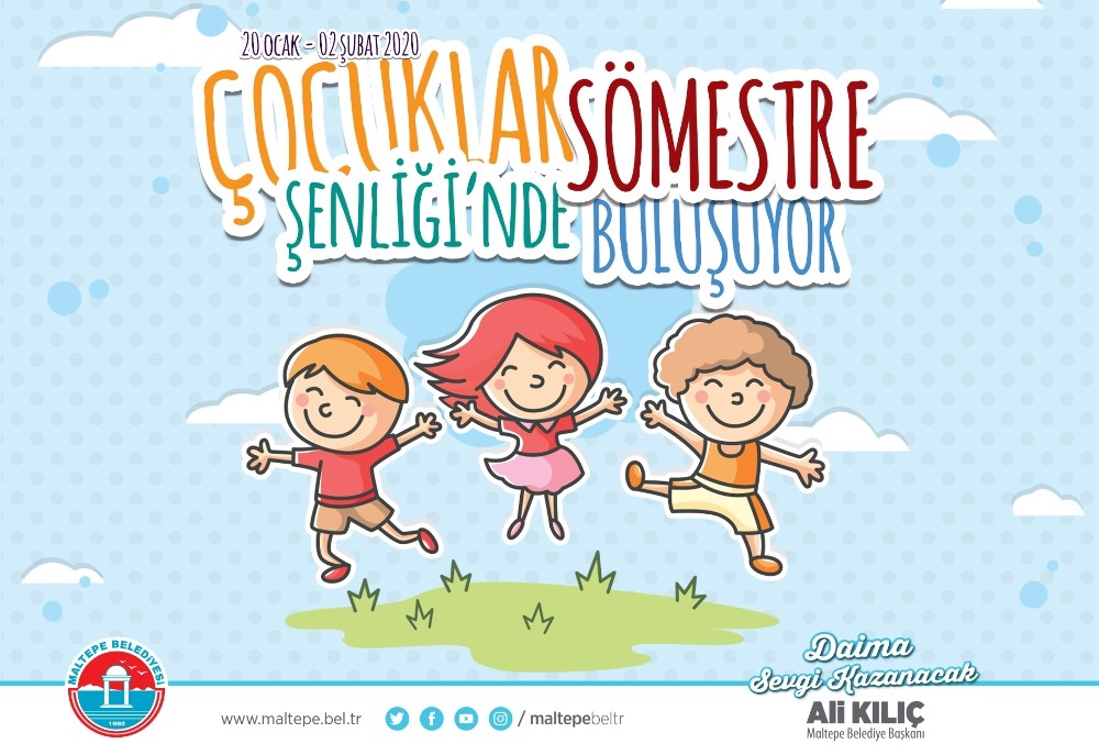 Maltepe’de yarıyıl tatilinde çocuklara şenlik var 