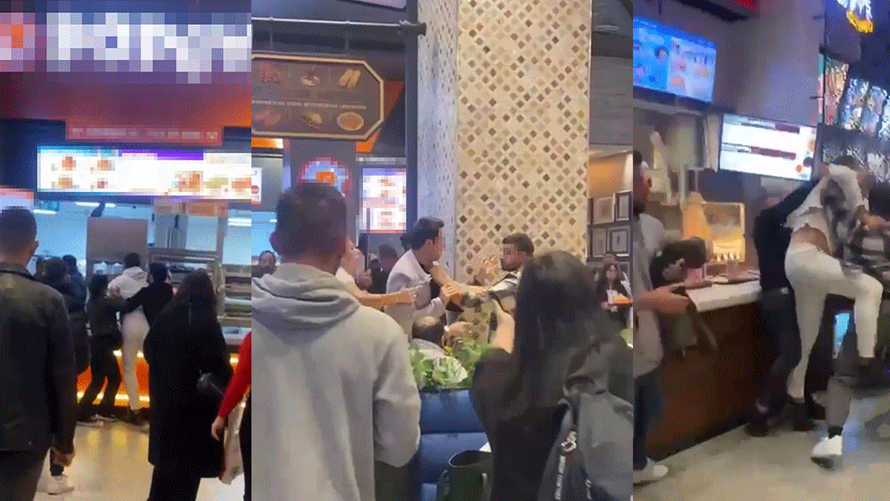 Maltepe'de yemek sırasında kavga çıktı! Tekme tokat daldılar!